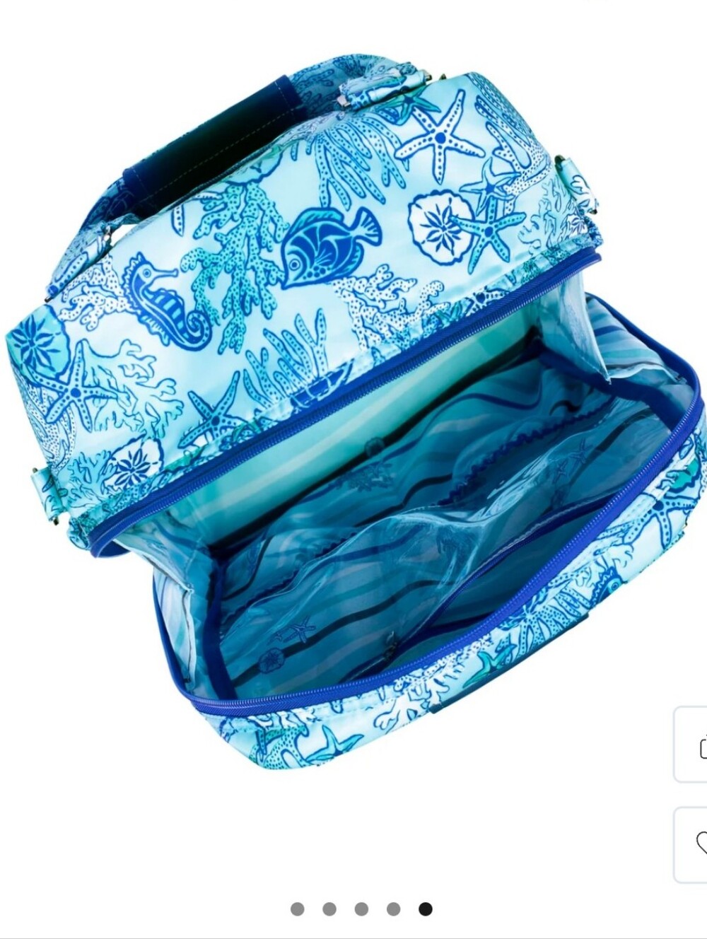 NWT Lug Ranger XL Overnight Bag With Built-in Wallet, In Sealife Blue - Picture 9 of 11